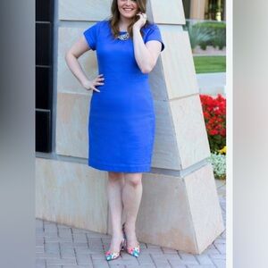 J.Crew  Basket weave short sleeve sheath dress 20